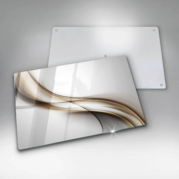 Zaščitna plošča za štedilnik Abstrakcija mehkih linij