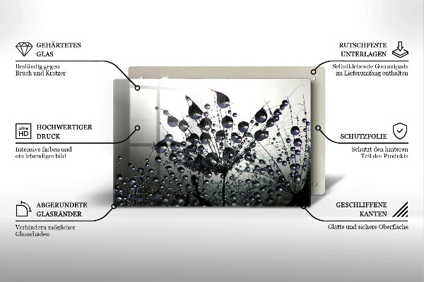 Zaščitna plošča za štedilnik Regrat in rosa