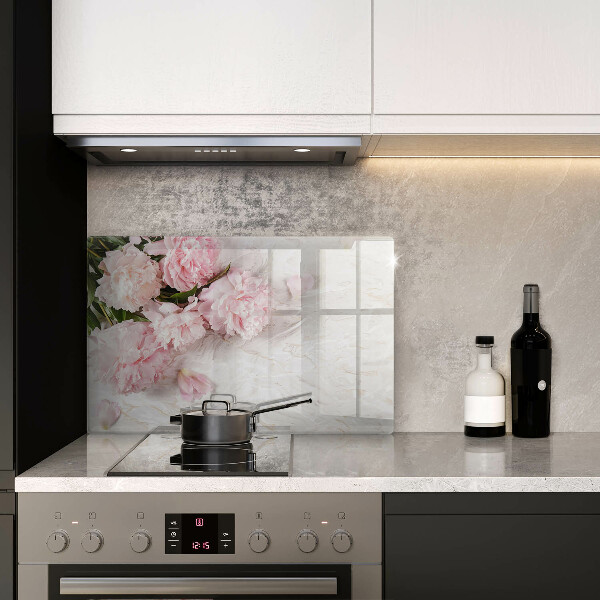 Zaščitna plošča za štedilnik Nežni cvetovi vrtnic