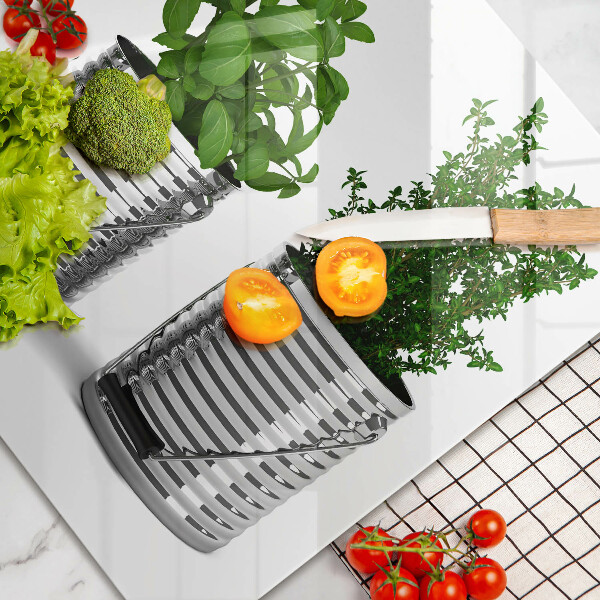 Zaščitna plošča za štedilnik Lončki z zeliščnimi rastlinami