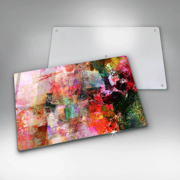 Zaščitna plošča za štedilnik Barvna abstrakcija