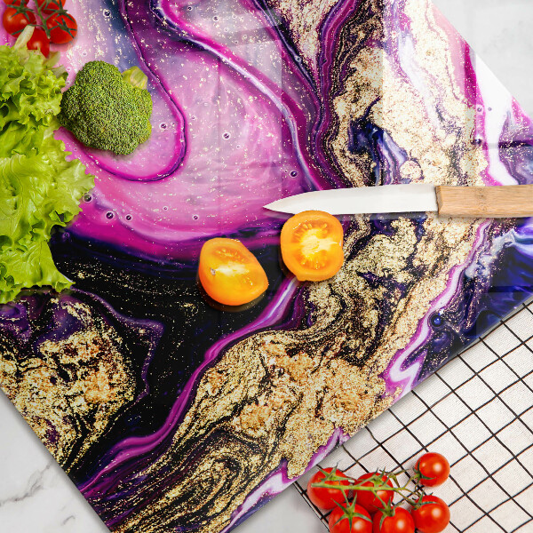 Zaščitna plošča za štedilnik Zlata abstraktna oblika