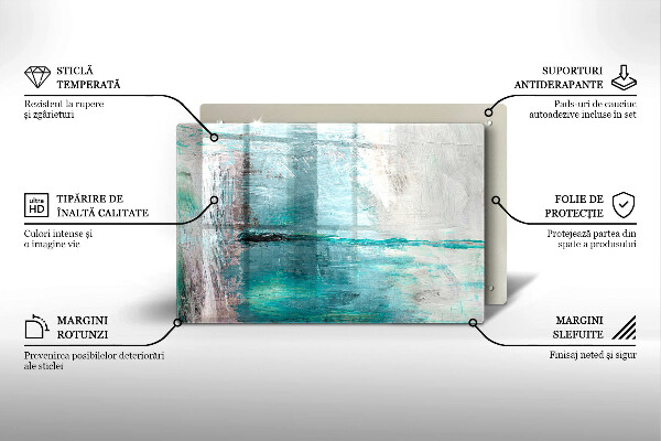 Zaščitna plošča za štedilnik Pobarvaj abstrakcijsko ozadje