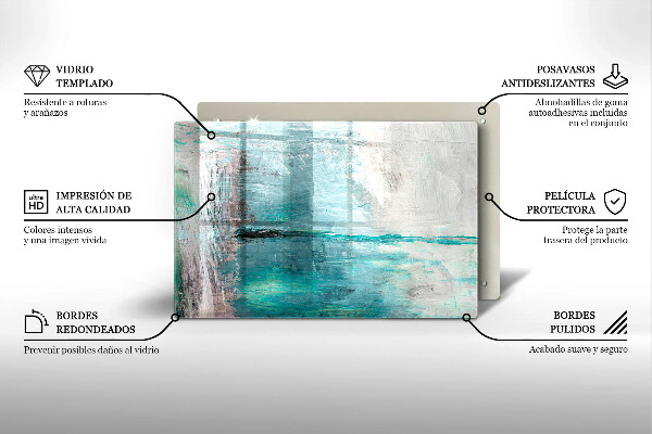 Zaščitna plošča za štedilnik Pobarvaj abstrakcijsko ozadje