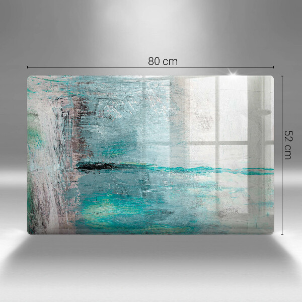 Zaščitna plošča za štedilnik Pobarvaj abstrakcijsko ozadje