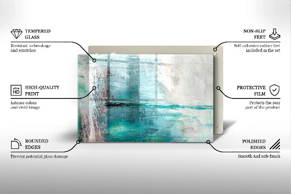 Zaščitna plošča za štedilnik Pobarvaj abstrakcijsko ozadje