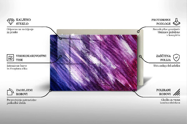 Zaščitna plošča za štedilnik Barvna abstrakcija