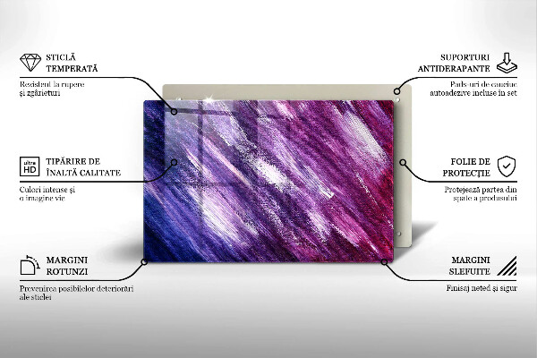 Zaščitna plošča za štedilnik Barvna abstrakcija