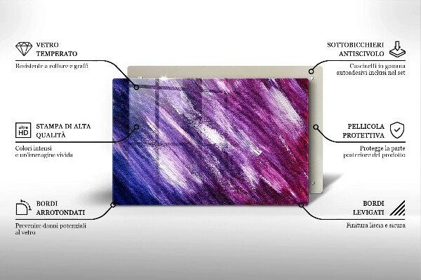 Zaščitna plošča za štedilnik Barvna abstrakcija