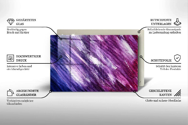 Zaščitna plošča za štedilnik Barvna abstrakcija