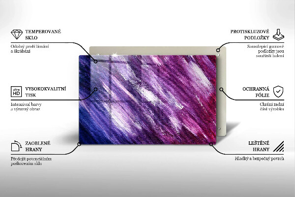 Zaščitna plošča za štedilnik Barvna abstrakcija