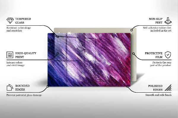 Zaščitna plošča za štedilnik Barvna abstrakcija