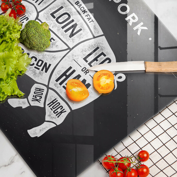 Zaščitna plošča za štedilnik Svinjsko svinjsko meso