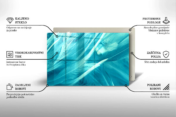 Zaščitna plošča za štedilnik Nežno perje