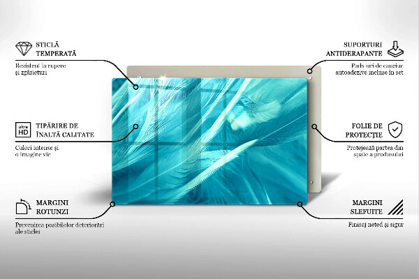 Zaščitna plošča za štedilnik Nežno perje