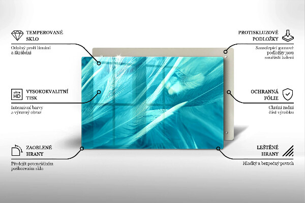 Zaščitna plošča za štedilnik Nežno perje