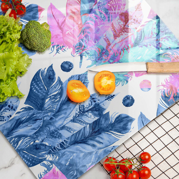 Zaščitna plošča za štedilnik Boho ilustracija perja