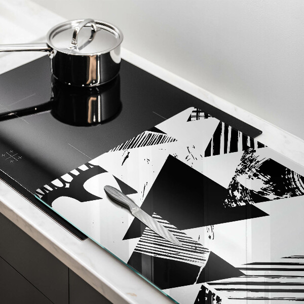 Zaščitna plošča za štedilnik Geometrijski trikotniki