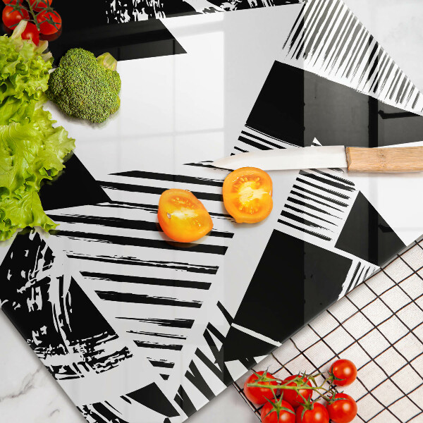 Zaščitna plošča za štedilnik Geometrijski trikotniki