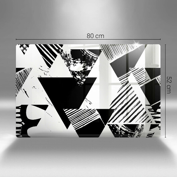 Zaščitna plošča za štedilnik Geometrijski trikotniki