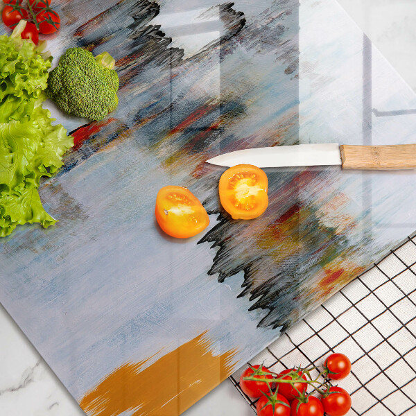 Zaščitna plošča za štedilnik Abstraktne barve