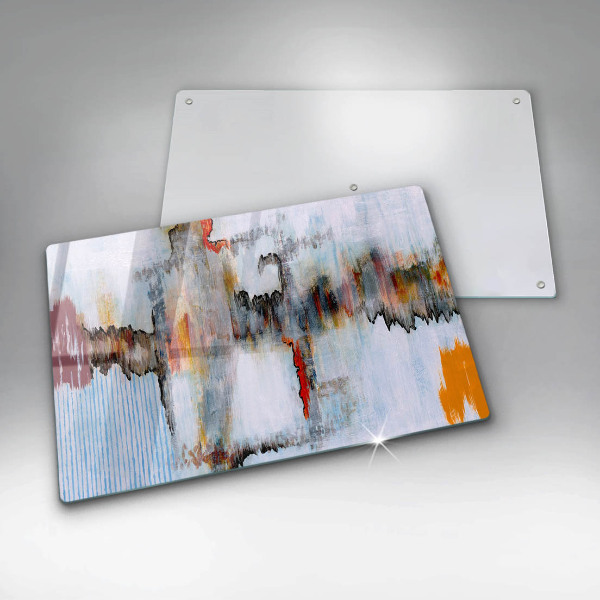Zaščitna plošča za štedilnik Abstraktne barve