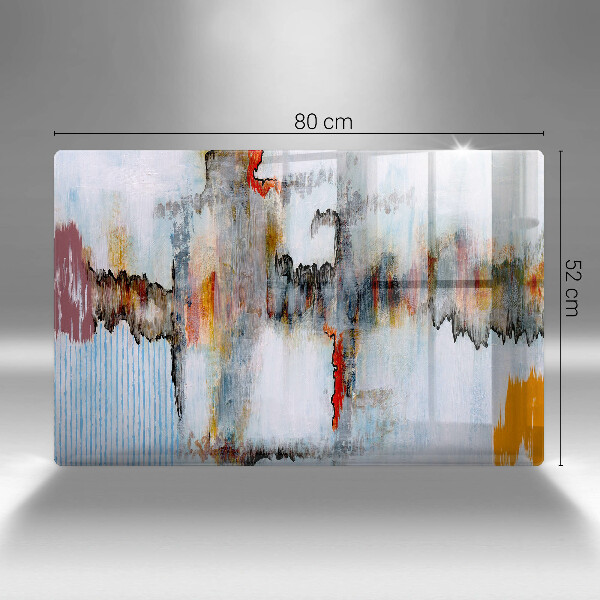 Zaščitna plošča za štedilnik Abstraktne barve