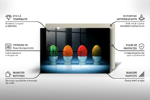 Zaščitna plošča za štedilnik Abstraktna sadna jajca