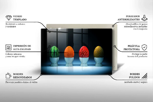 Zaščitna plošča za štedilnik Abstraktna sadna jajca