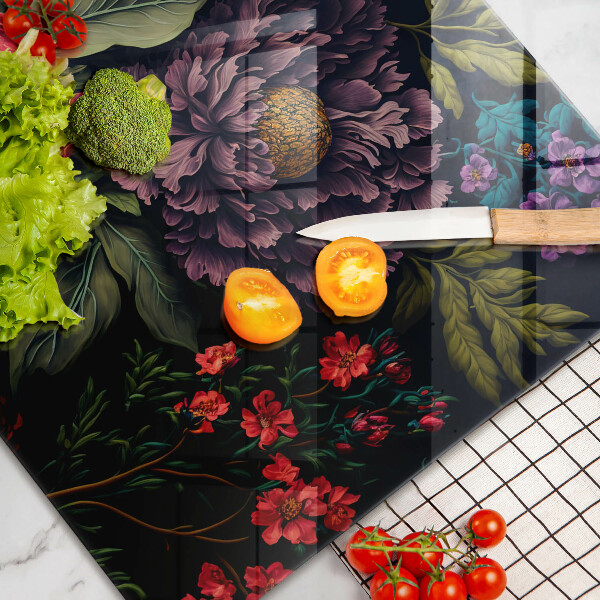 Zaščitna plošča za štedilnik Lepe rože