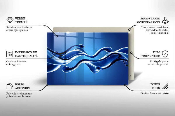 Stenska zaščitna plošča za štedilnik Abstrakcija tekočine