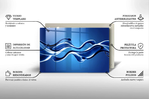 Stenska zaščitna plošča za štedilnik Abstrakcija tekočine