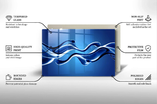 Stenska zaščitna plošča za štedilnik Abstrakcija tekočine