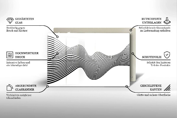 Zaščitna plošča za štedilnik Linearna abstrakcija