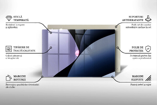 Zaščitna plošča za štedilnik Abstraktne oblike