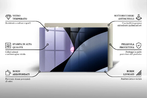Zaščitna plošča za štedilnik Abstraktne oblike