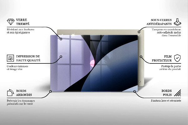 Zaščitna plošča za štedilnik Abstraktne oblike