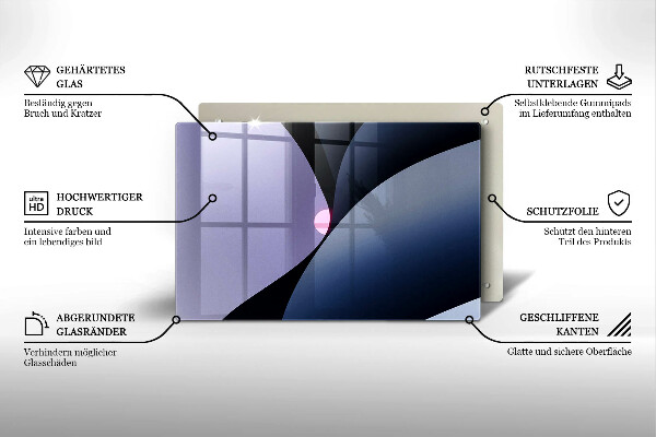 Zaščitna plošča za štedilnik Abstraktne oblike