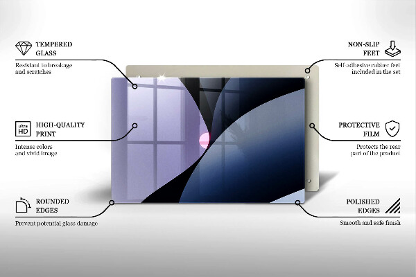 Zaščitna plošča za štedilnik Abstraktne oblike