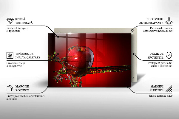Zaščitna plošča za štedilnik Jabolčno sadje v vodi
