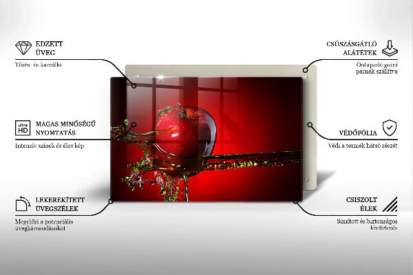 Zaščitna plošča za štedilnik Jabolčno sadje v vodi