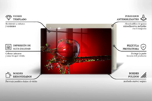 Zaščitna plošča za štedilnik Jabolčno sadje v vodi