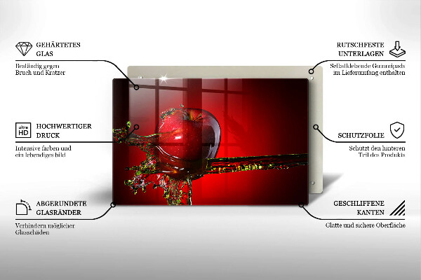 Zaščitna plošča za štedilnik Jabolčno sadje v vodi