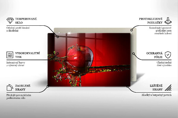 Zaščitna plošča za štedilnik Jabolčno sadje v vodi