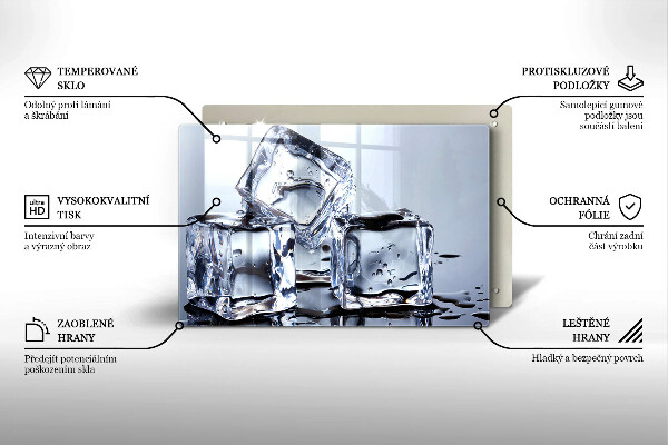 Zaščitna plošča za štedilnik Ledene kocke