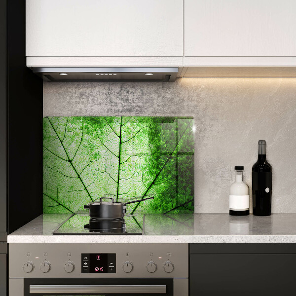 Zaščitna plošča za štedilnik Okrasni žilni list