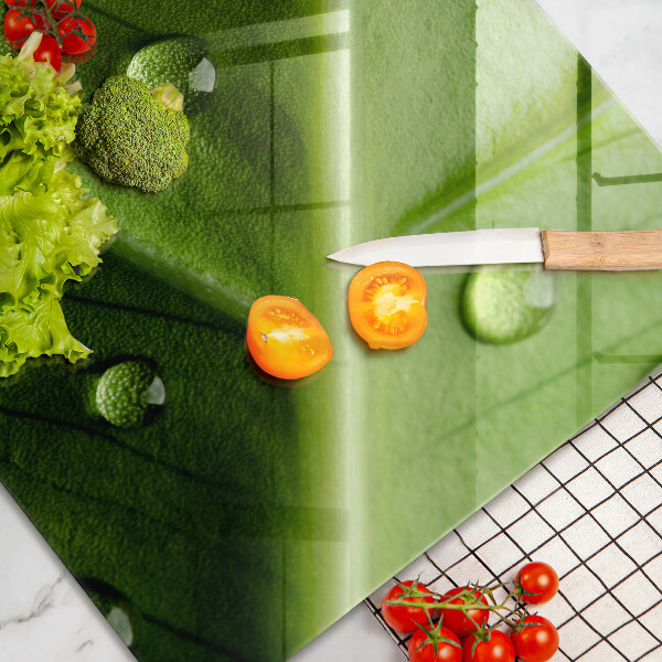 Zaščitna plošča za štedilnik Narava rosa in list