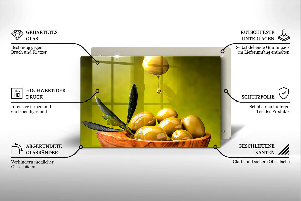 Zaščitna plošča za štedilnik Okusne olive