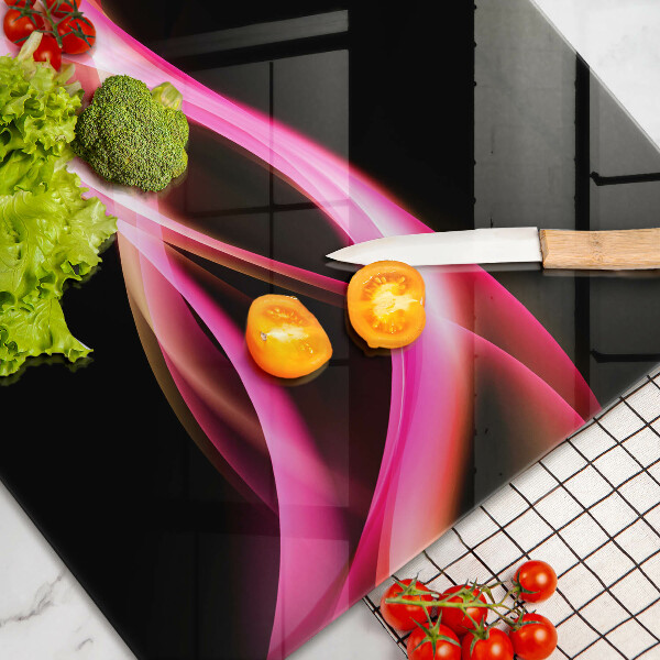 Zaščitna plošča za štedilnik Abstraktni neonski dim