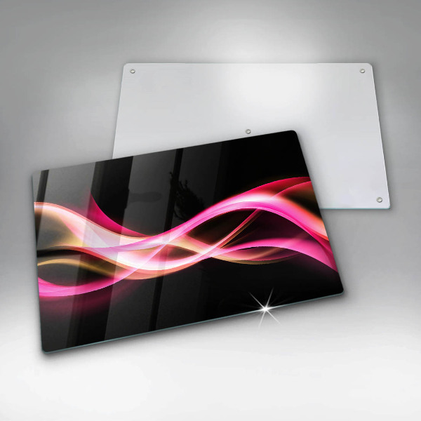 Zaščitna plošča za štedilnik Abstraktni neonski dim